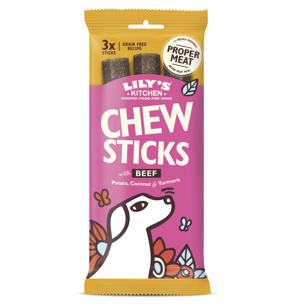 10x Lily's Kitchen Hondensnack Chew Sticks Rund 120 gr