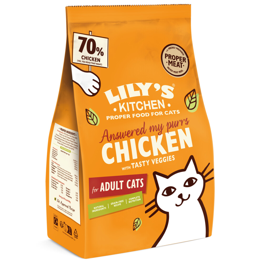 Lily's Kitchen Kattenvoer Droog Adult Kip&Groenten 2 kg