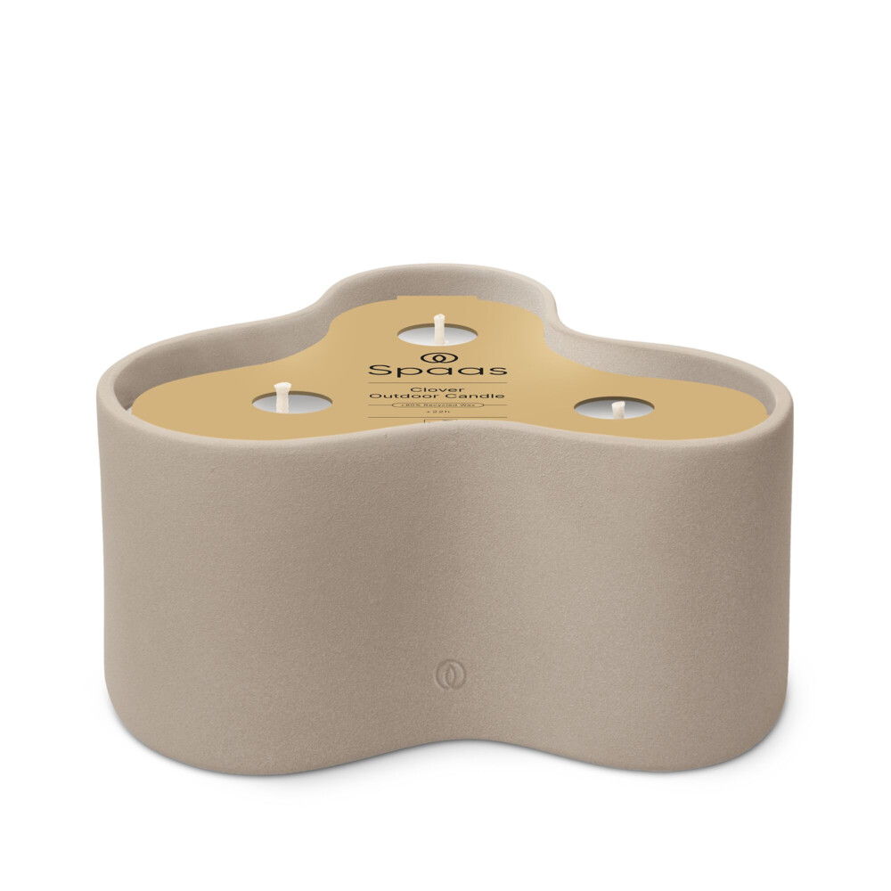 Spaas Clover Buitenkaars Brandduur± 22 U Wit