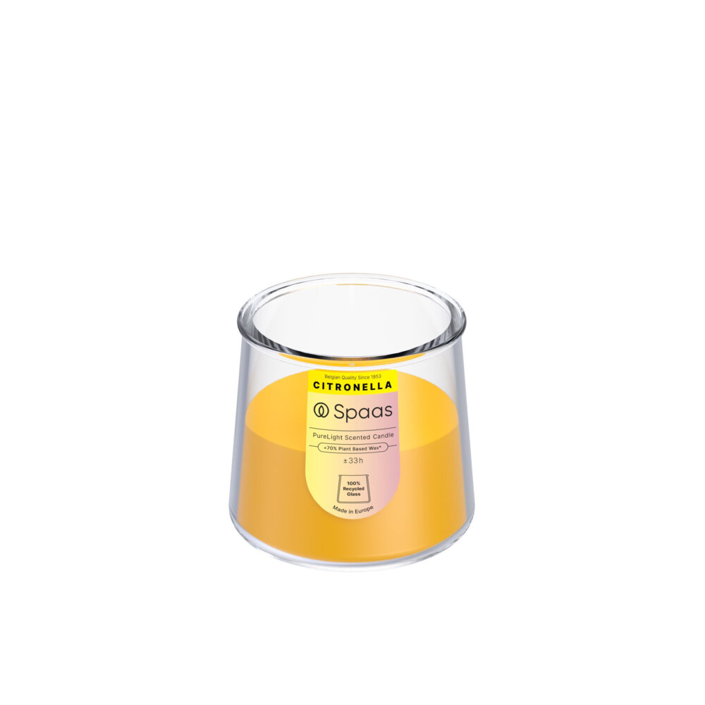 SPAAS PureLight Geurkaars Brandduur ± 33 u Levendig Geel