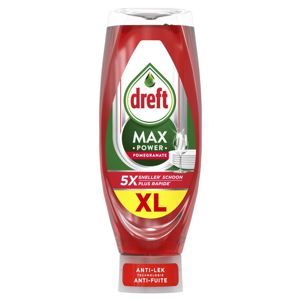 8x Dreft Max Power Afwasmiddel Granaatappel 730 Ml