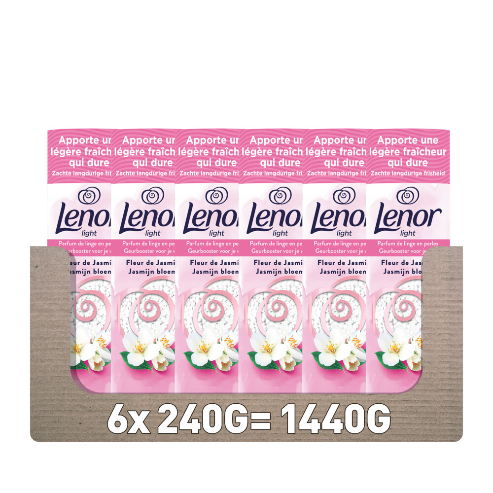 6x Lenor In-wash Geurbooster Jasmijn 19 wasbeurten 240 gr