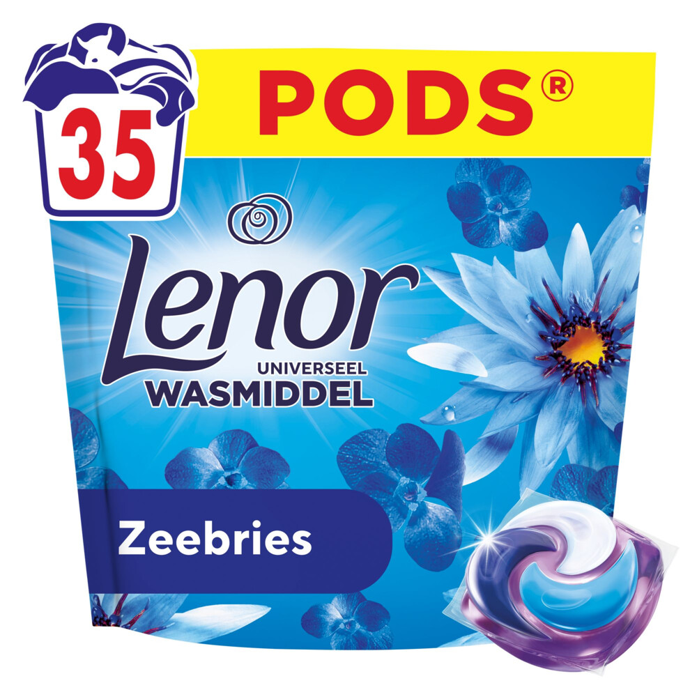 2+2 gratis: Lenor Wasmiddel All-in-1 Pods Zeebries 35 stuks
