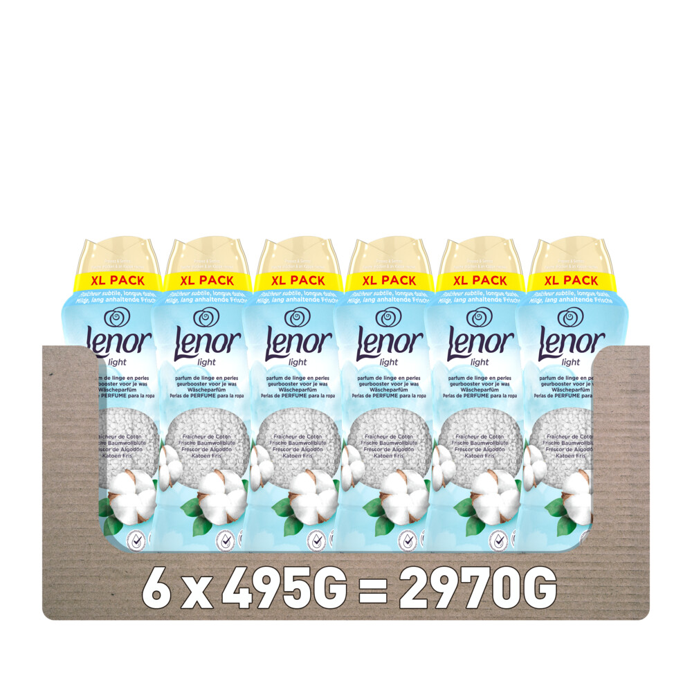 6x Lenor In-Wash Geurbooster Katoen Fris 495 gr