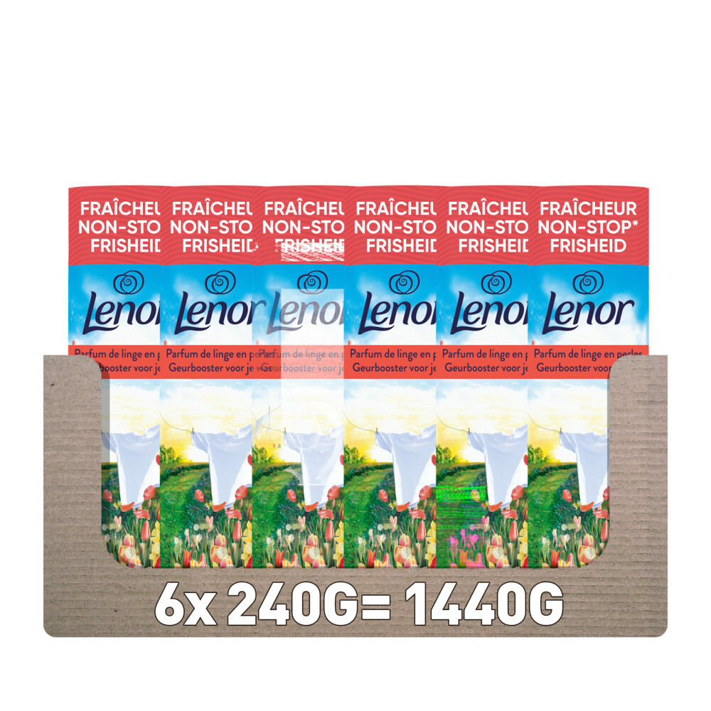 6x Lenor In-wash Geurbooster Zonnige Lentedag 19 wasbeurten 240 gr