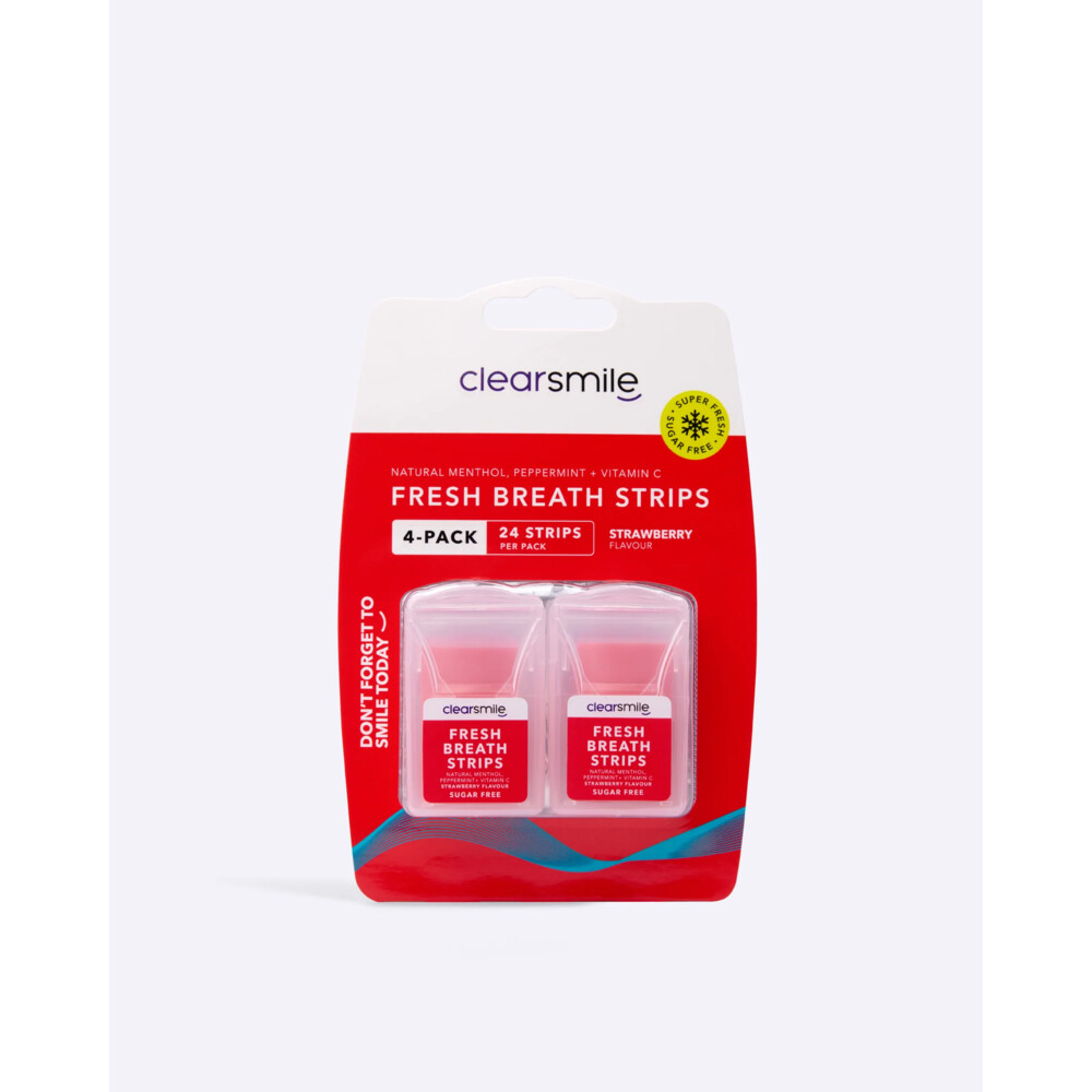 Clearsmile Pepermunt Strawberry 4x24 strips