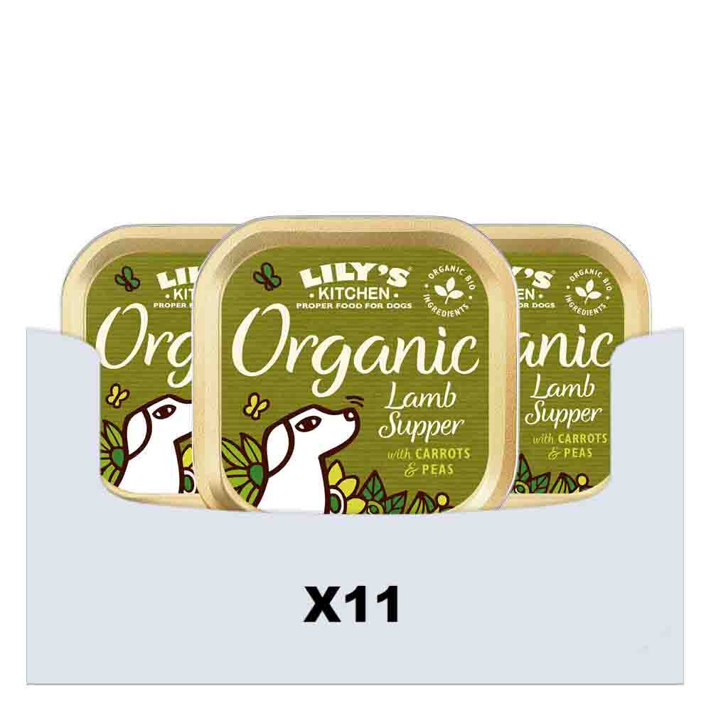 11x Lily's Kitchen Hondenvoer Nat Organic Supper Lam 150 gr