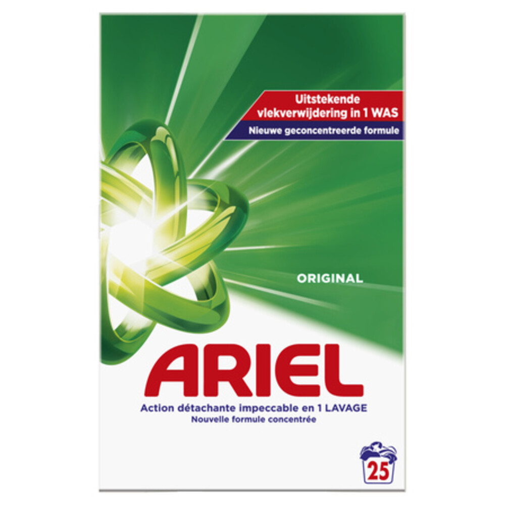 1+2 gratis: Ariel Waspoeder Original 25 wasbeurten
