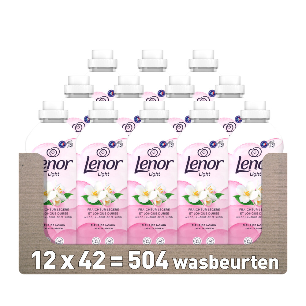 12x Lenor Wasverzachter Jasmijnbloem 42 Wasbeurten 882 ml