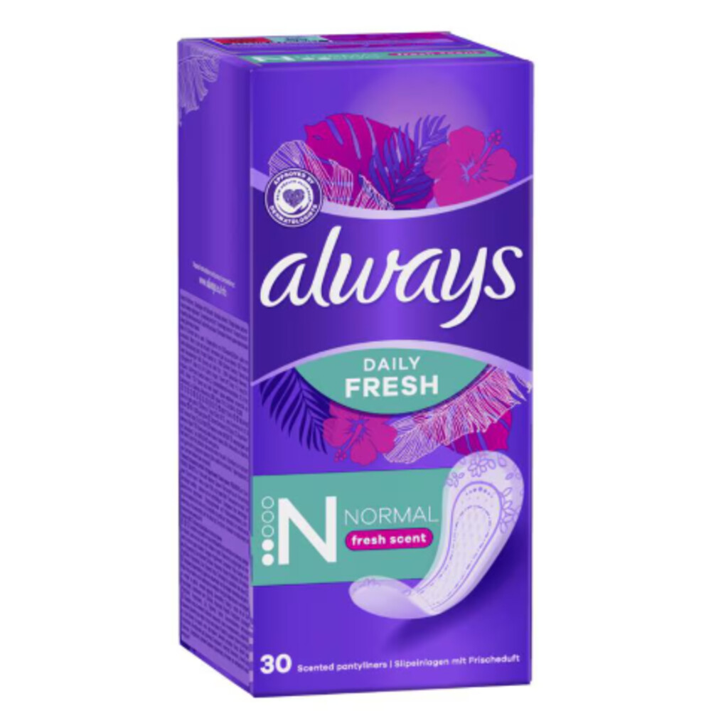 10x Always Inlegkruisjes Daily Fresh Scent Normal 30 stuks