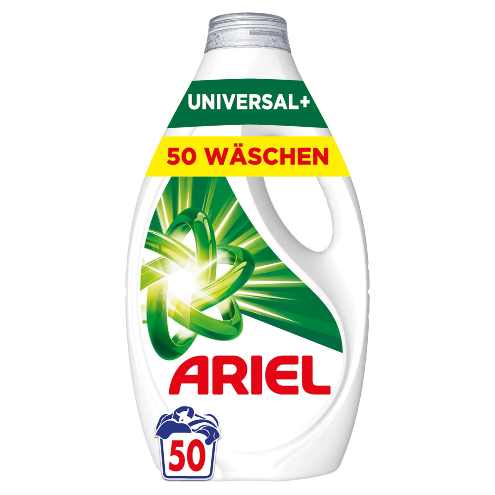 1+2 gratis: Ariel Wasmiddel Original 50 Wasbeurten 2,25 liter