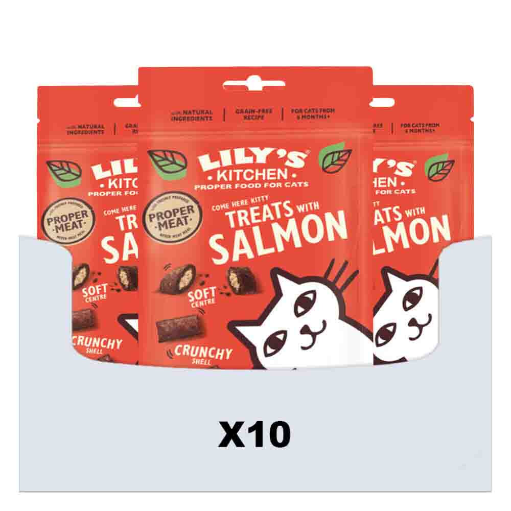 10x Lily's Kitchen Kattensnack Zalm 60 gr