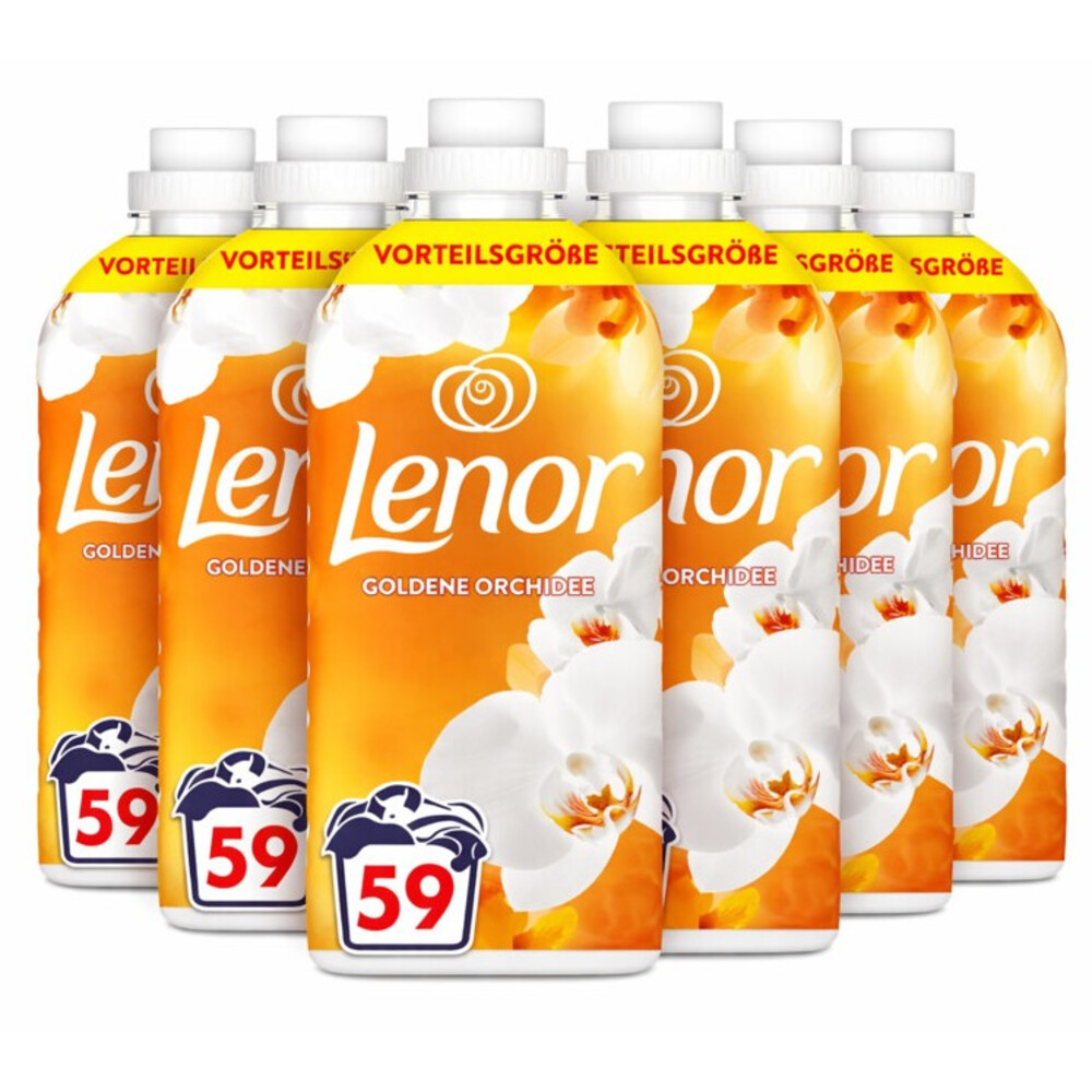 8x Lenor Wasverzachter Amber & Orchidee 59 Wasbeurten 1239 ml