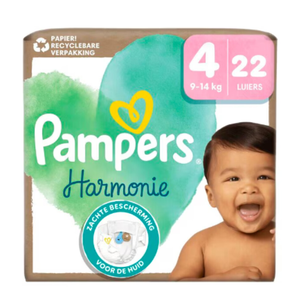 Pampers Harmonie Luiers Maat 4 (9-14kg) 22 stuks