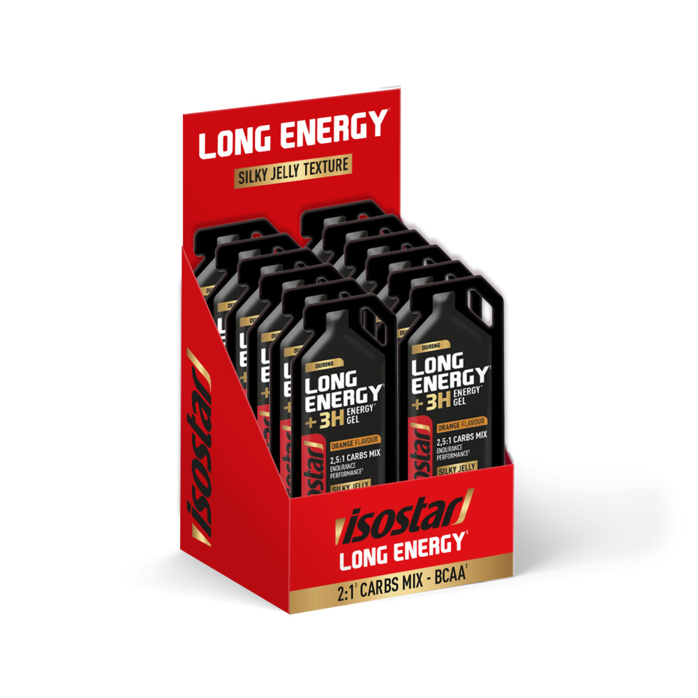Isostar Long Energy +3H Gel Orange 12x40 gr