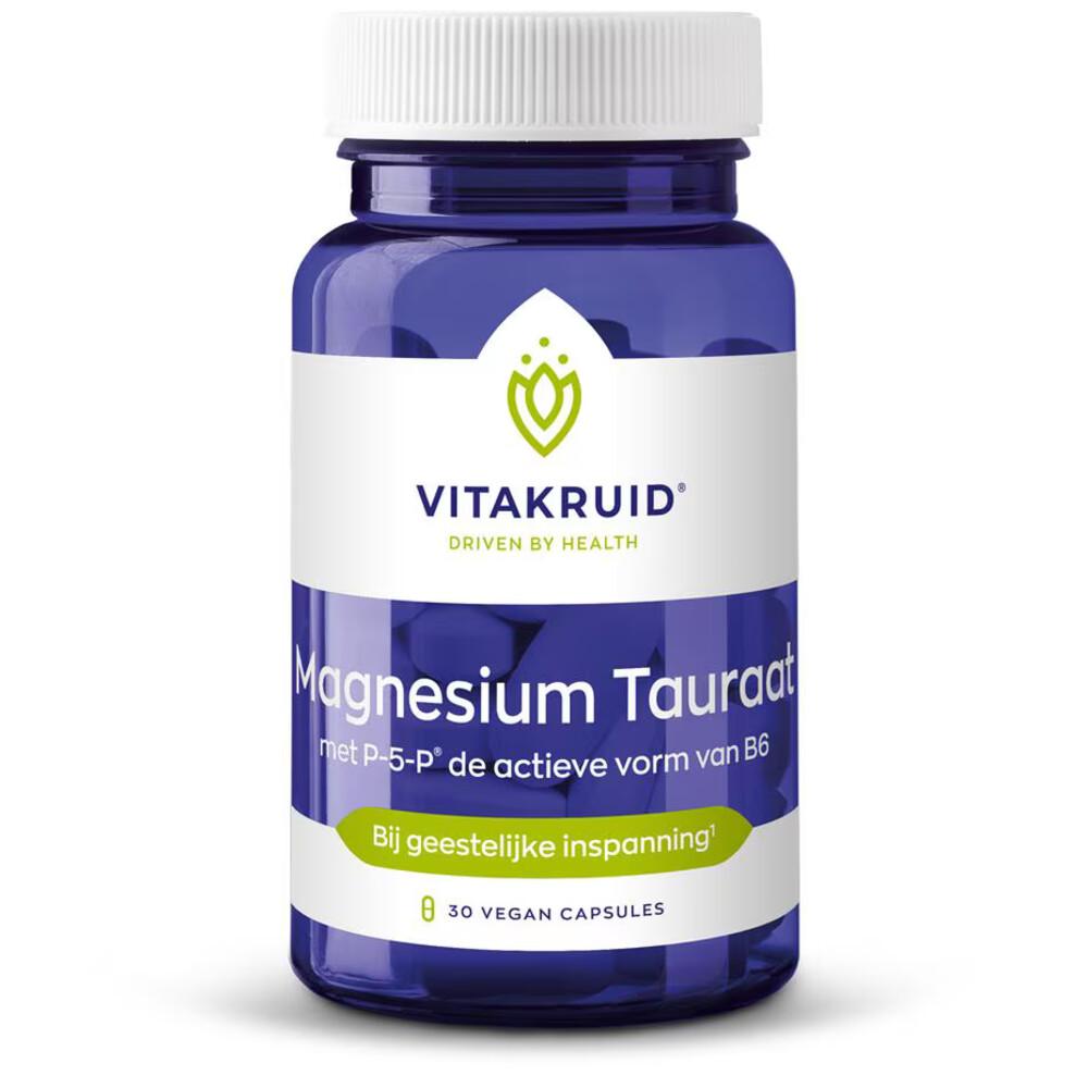 Vitakruid Magnesium Tauraat 30 vegacapsules