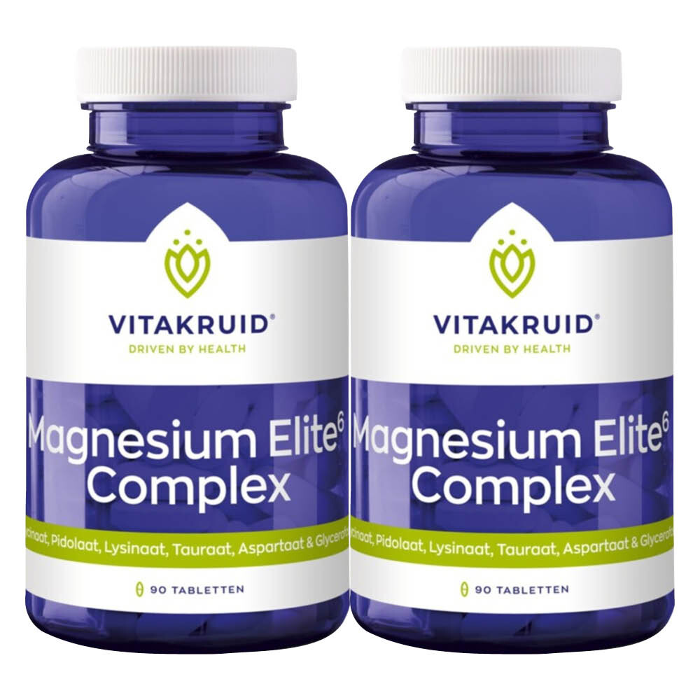 2x Vitakruid Magnesium Elite⁶ Complex 90 tabletten