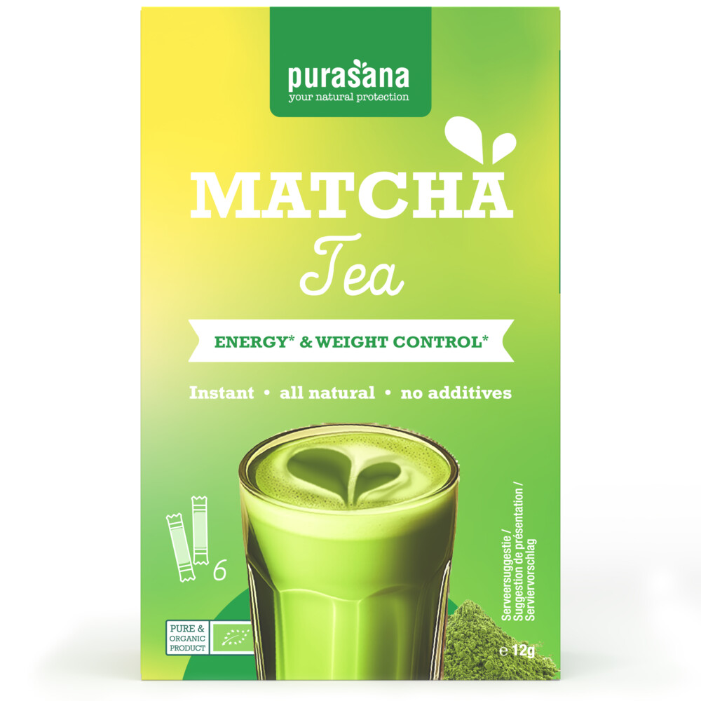 Purasana Matcha tea BIO 6 x 2 gr