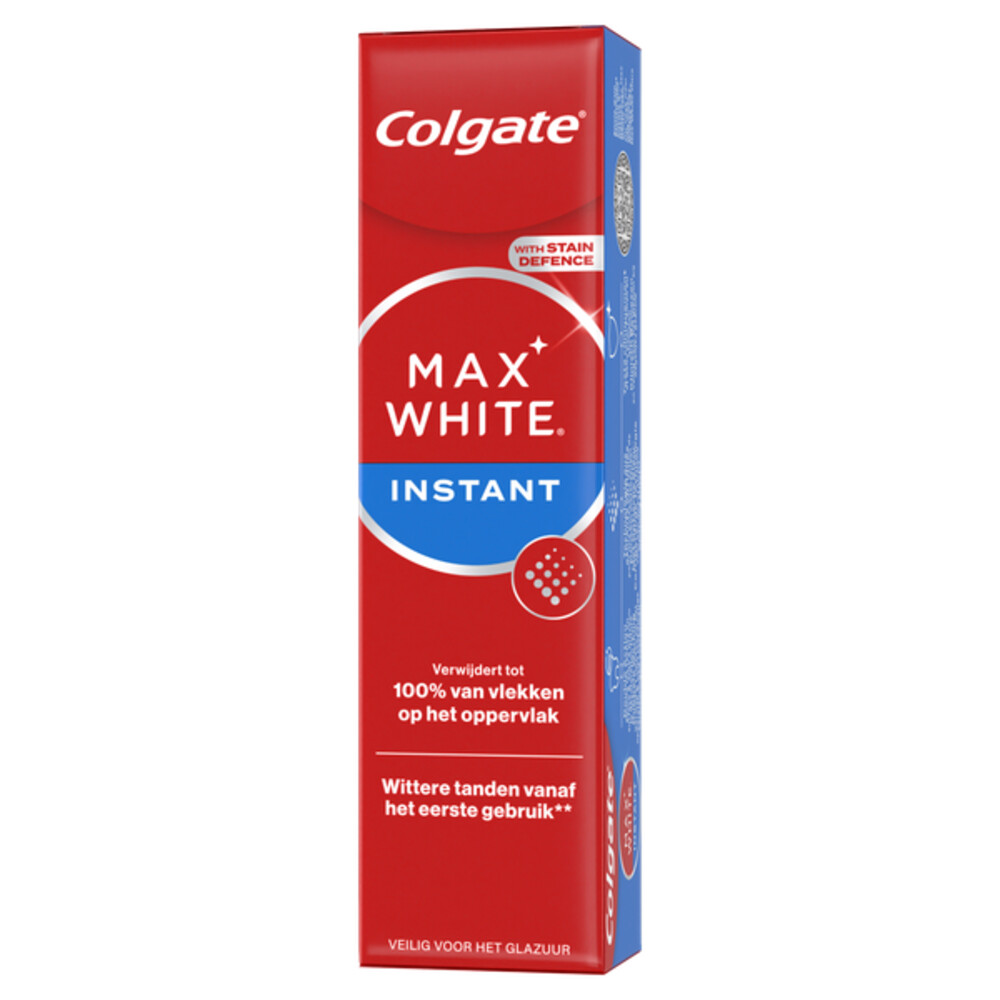 1+1 gratis: Colgate Tandpasta Max White Instant 75 ml