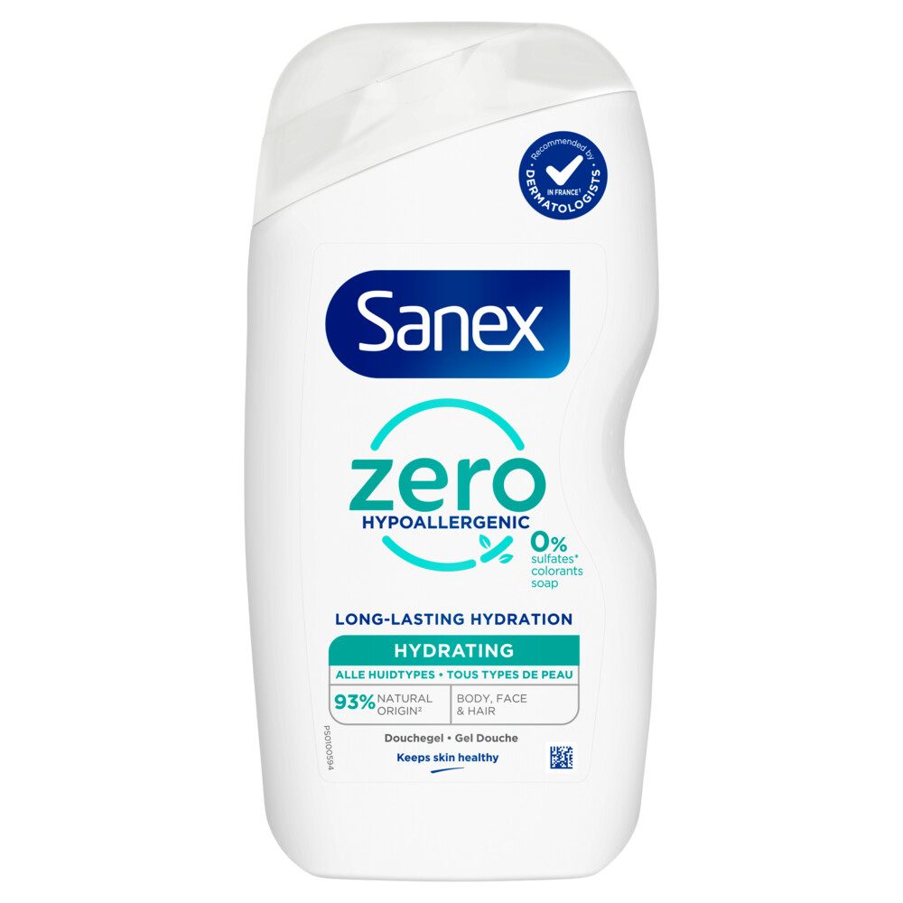4+2 gratis: Sanex Douchegel Zero% Hydrating 400 ml