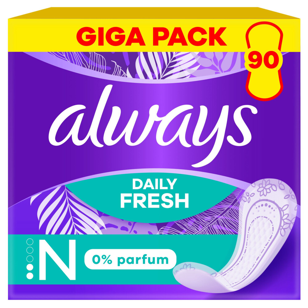 2+1 gratis: Always Inlegkruisjes Normal 90 stuks