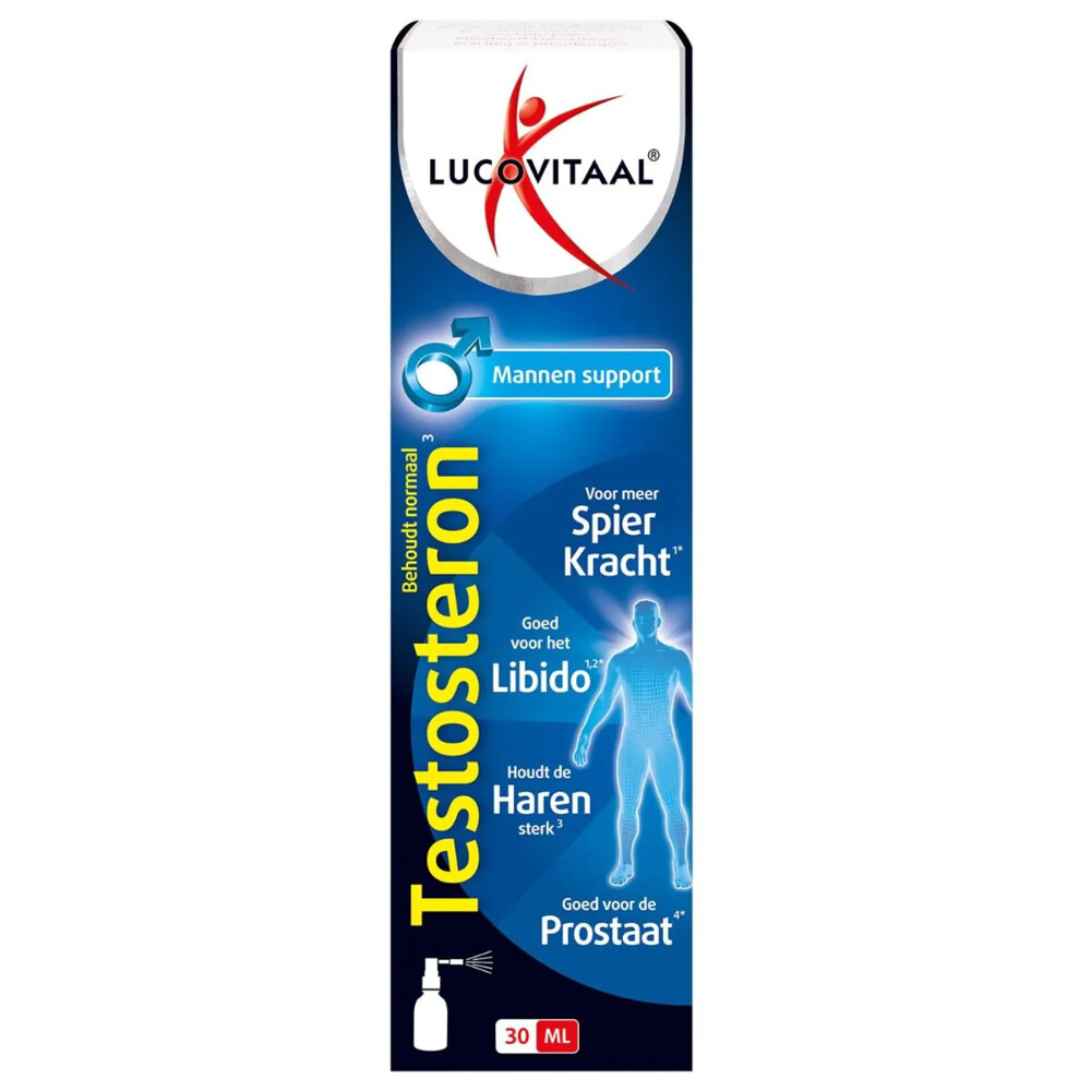 2x Lucovitaal Testosteron Mannen Support Spray 30 ml