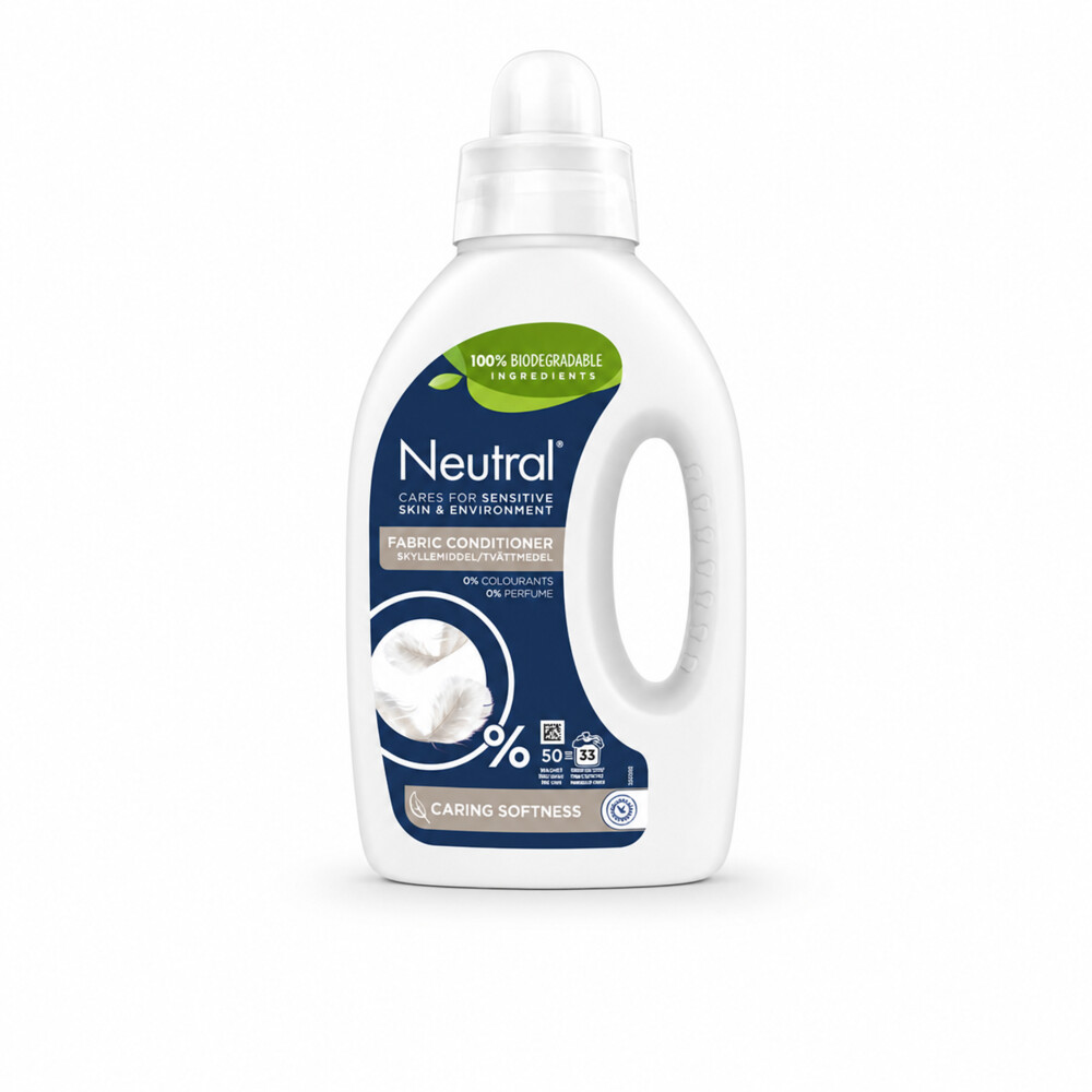 2e halve prijs: Neutral Wasverzachter 0% Parfum & 0% Kleurstof 33 Wasbeurten 1 liter