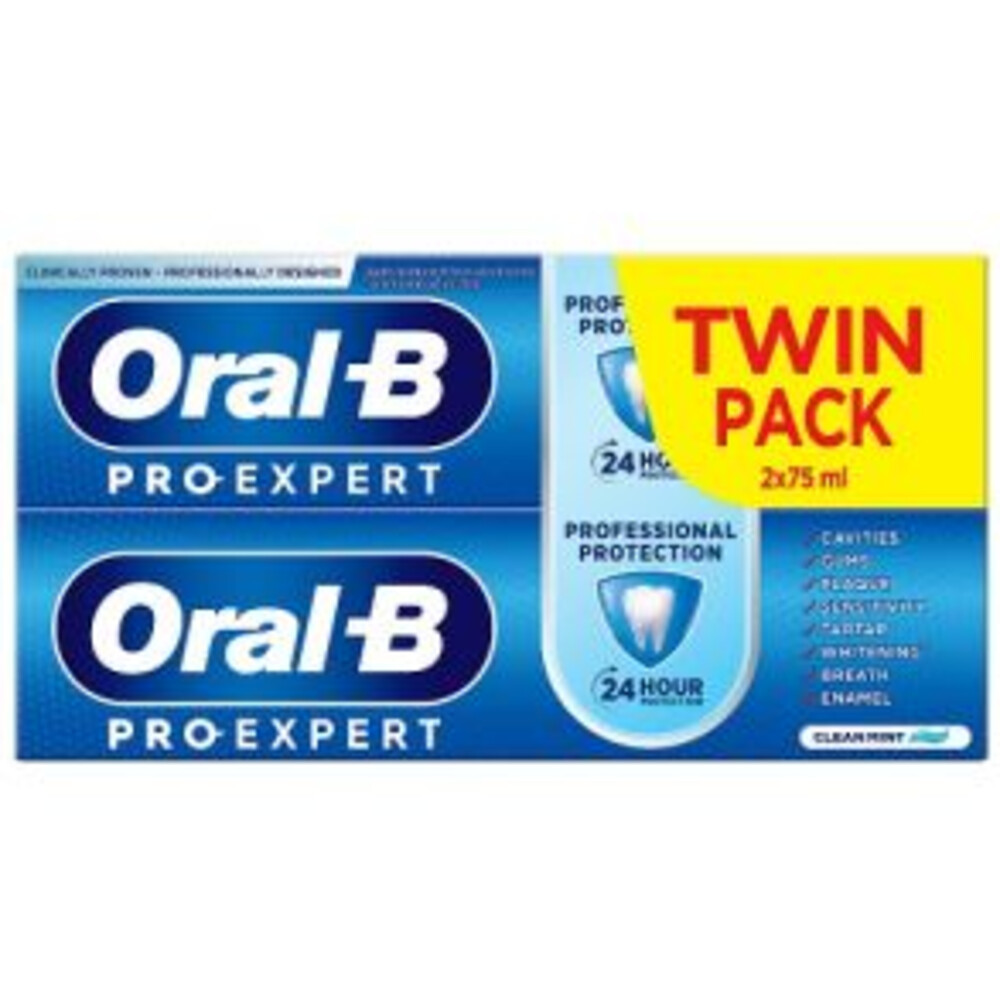 6x Oral-B Tandpasta Professional Protection Clean Mint 2x75ml