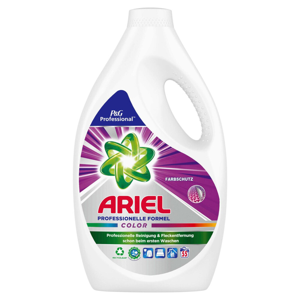 1+2 gratis: Ariel Vloeibaar Wasmiddel Gekleurd 55 Wasbeurten 2,75 liter