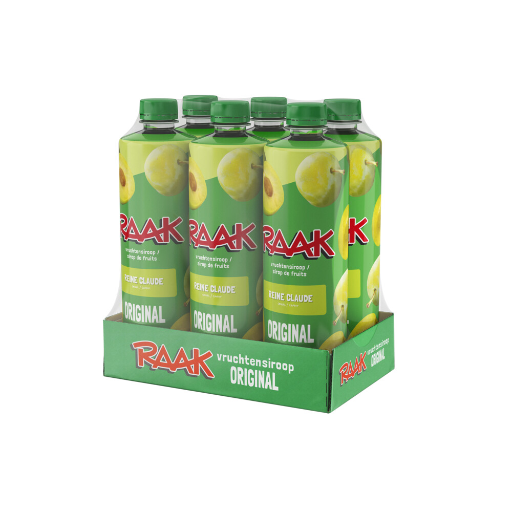 2x Raak Vruchtensiroop Reine Claude 6 X 750 Ml