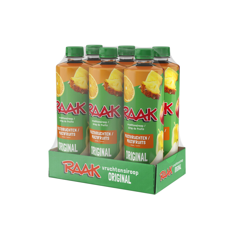 Raak Vruchtensiroop Multivruchten 6 x 750 ml