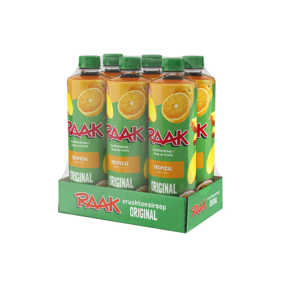Raak Vruchtensiroop Tropical 6 X 750 Ml