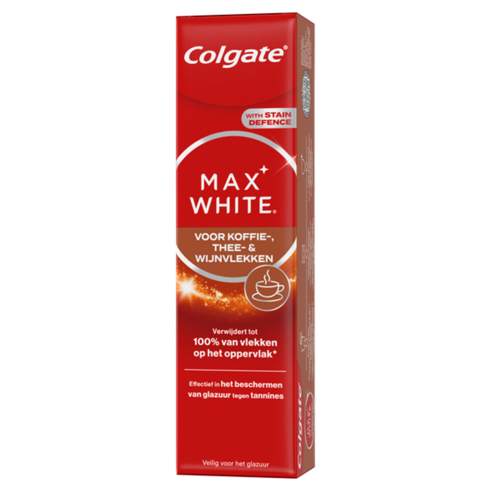 1+1 gratis: Colgate Tandpasta Max White For Coffee, Tea & Wine 75 ml