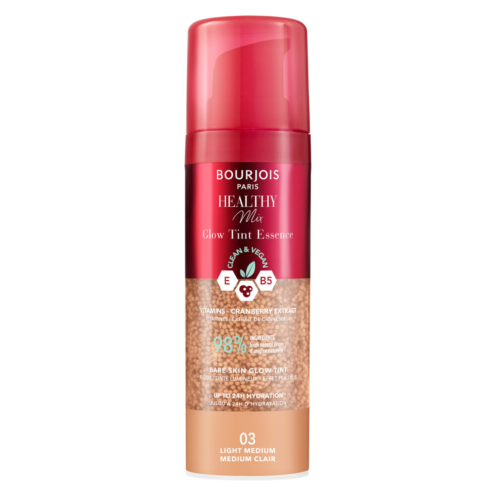 1+1 gratis: Bourjois Healthy Mix Glow Tint Essence Foundation 03 Light Medium 30 ml