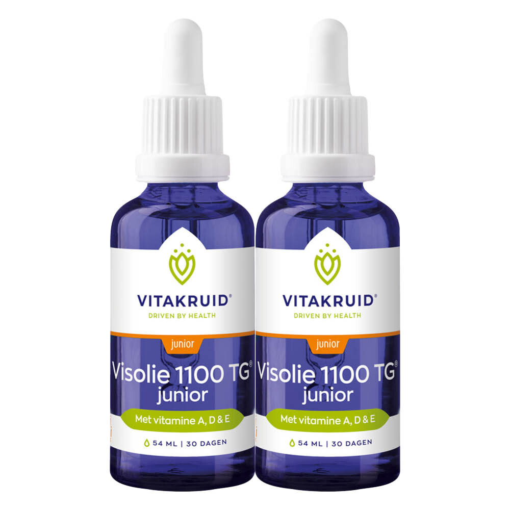 2x Vitakruid Visolie 1100TG Junior 54 ml