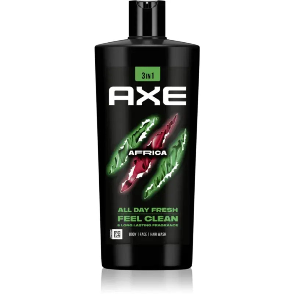 6x Axe 3-in-1 Douchegel & Shampoo Afrika 700 ml