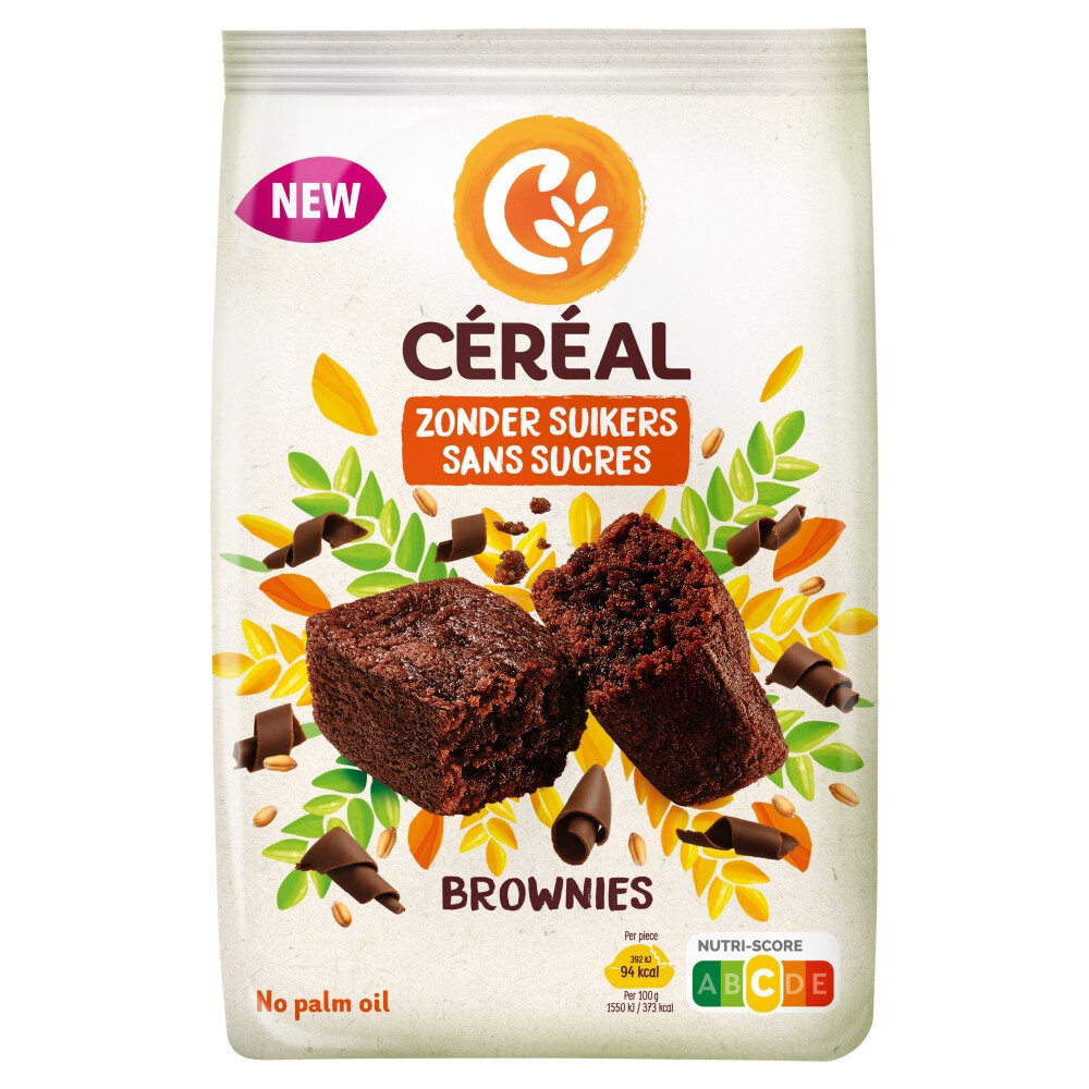 3x Céréal Brownies Suikervrij 5 x 25 gr