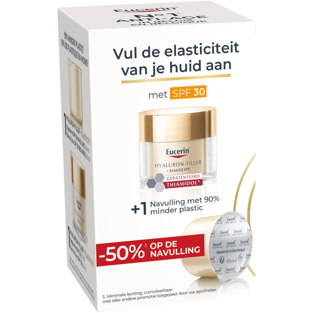 Eucerin Hyaluron-Filler + Elasticity Dagcreme + Navulling SPF 30 1 set