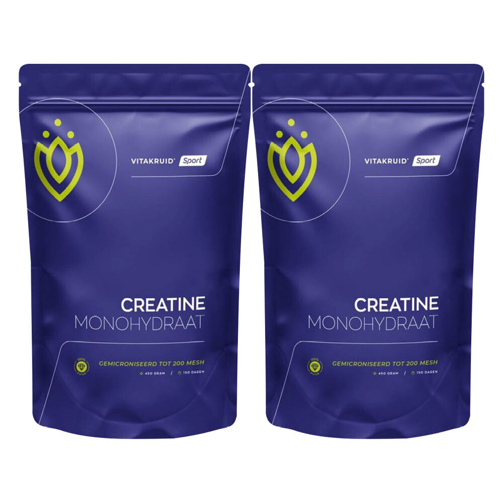 2x Vitakruid Creatine Monohydraat 450 gr