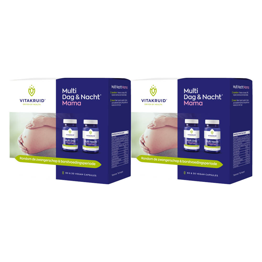 2x Vitakruid Multi Dag & Nacht Mama 90 vegancapsules