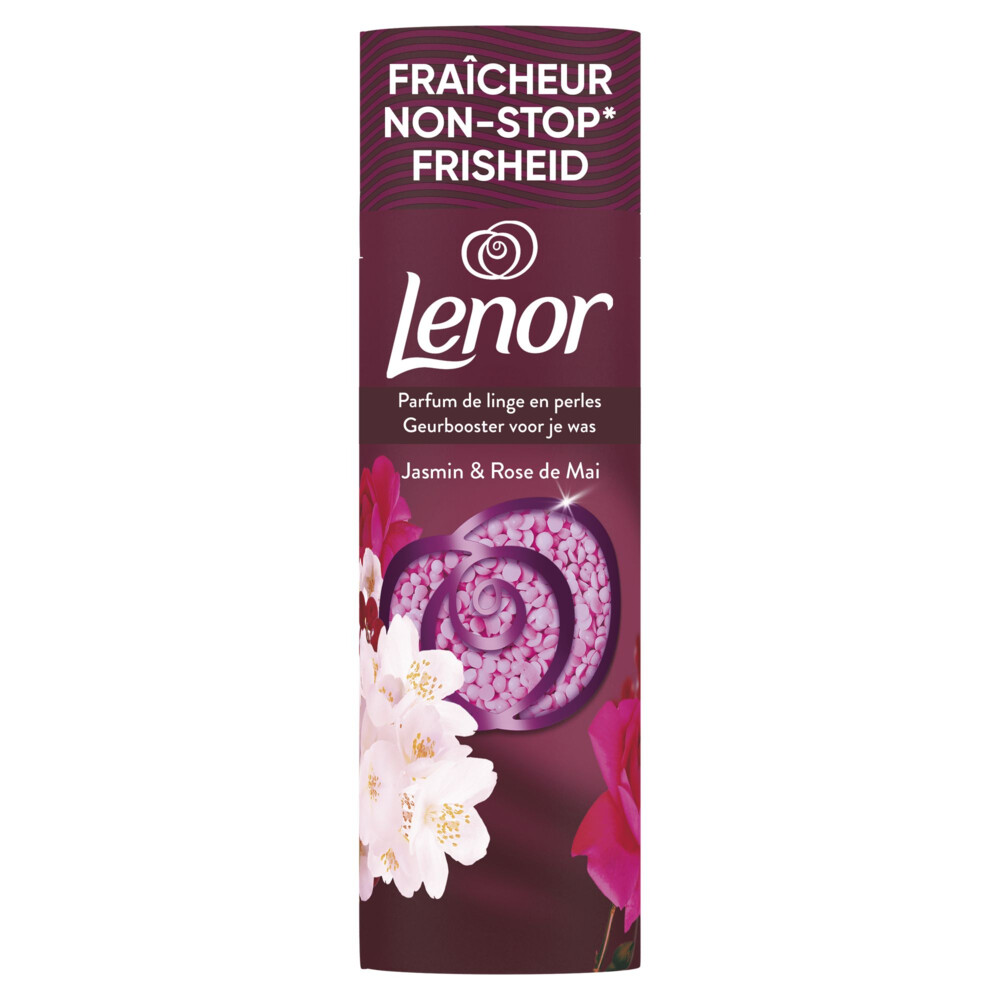 2+2 gratis: Lenor In-Wash Geurbooster Jasmijn & Rose de Mai 19 wasbeurten 240 gr