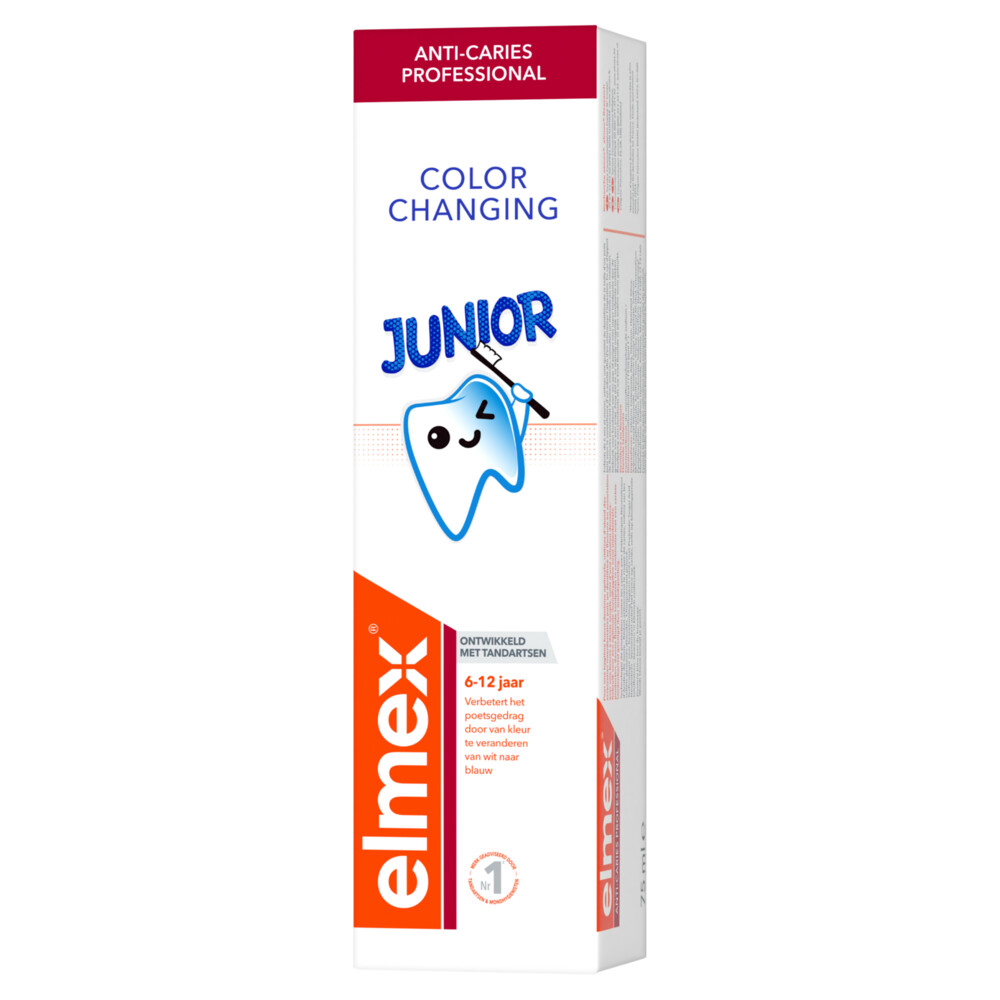 Elmex Tandpasta Junior (6-12 Jaar) Colour Changing 75 ml
