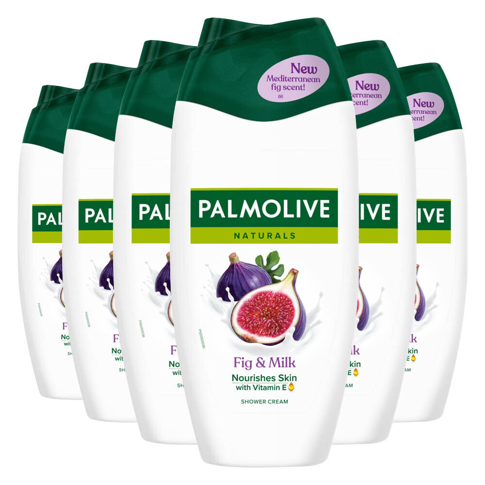 6x Palmolive Douchecrème Naturals Vijg 250 ml