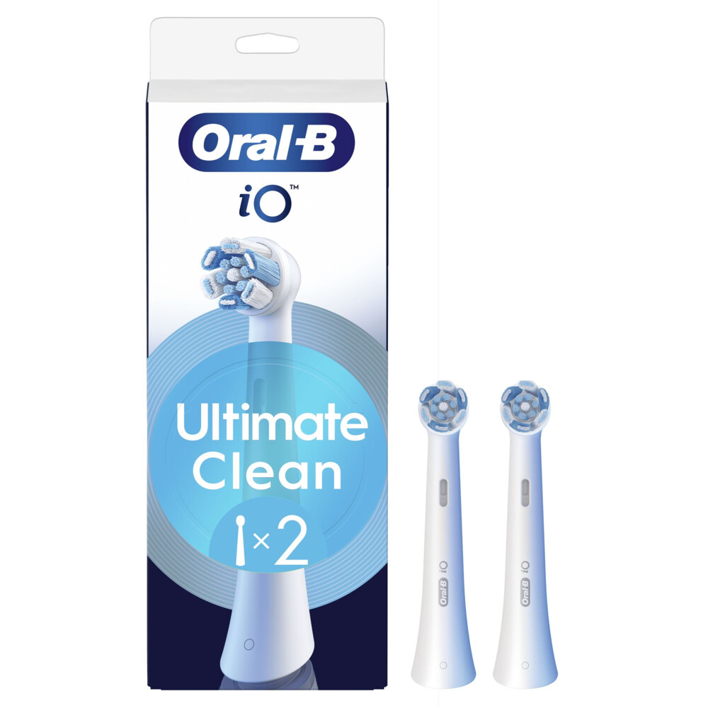 1+1 gratis: Oral-B Opzetborstels iO Ultimate Clean Wit 2 stuks