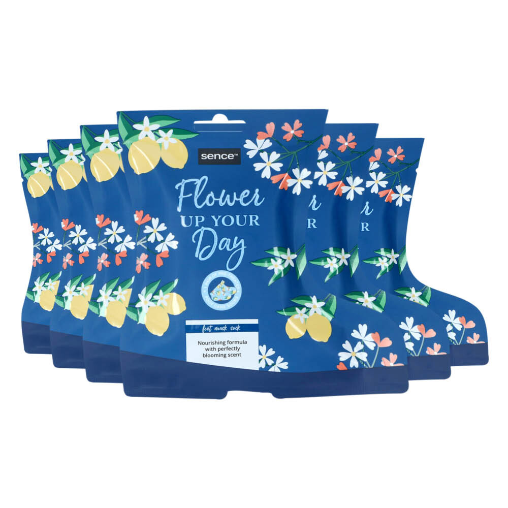 6x Sence Collection Voetmasker Floral Garden 2 x 20 ml