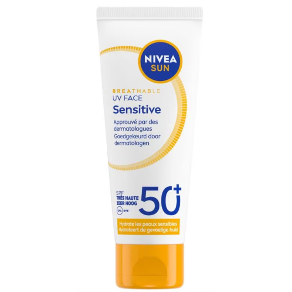 NIVEA Sun Sensitive Zonnebrand Gezicht SPF 50+ 50 ml