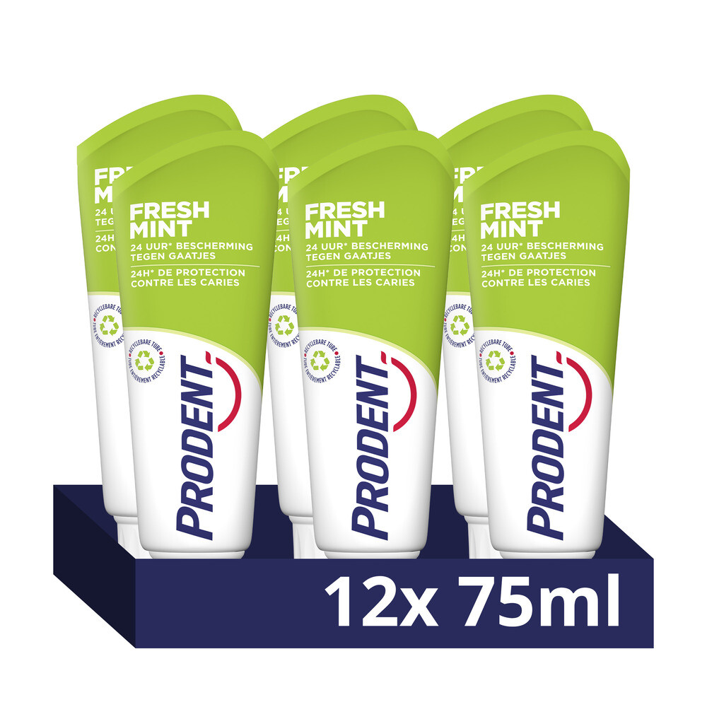 12x Prodent Tandpasta Fresh Mint 75 ml
