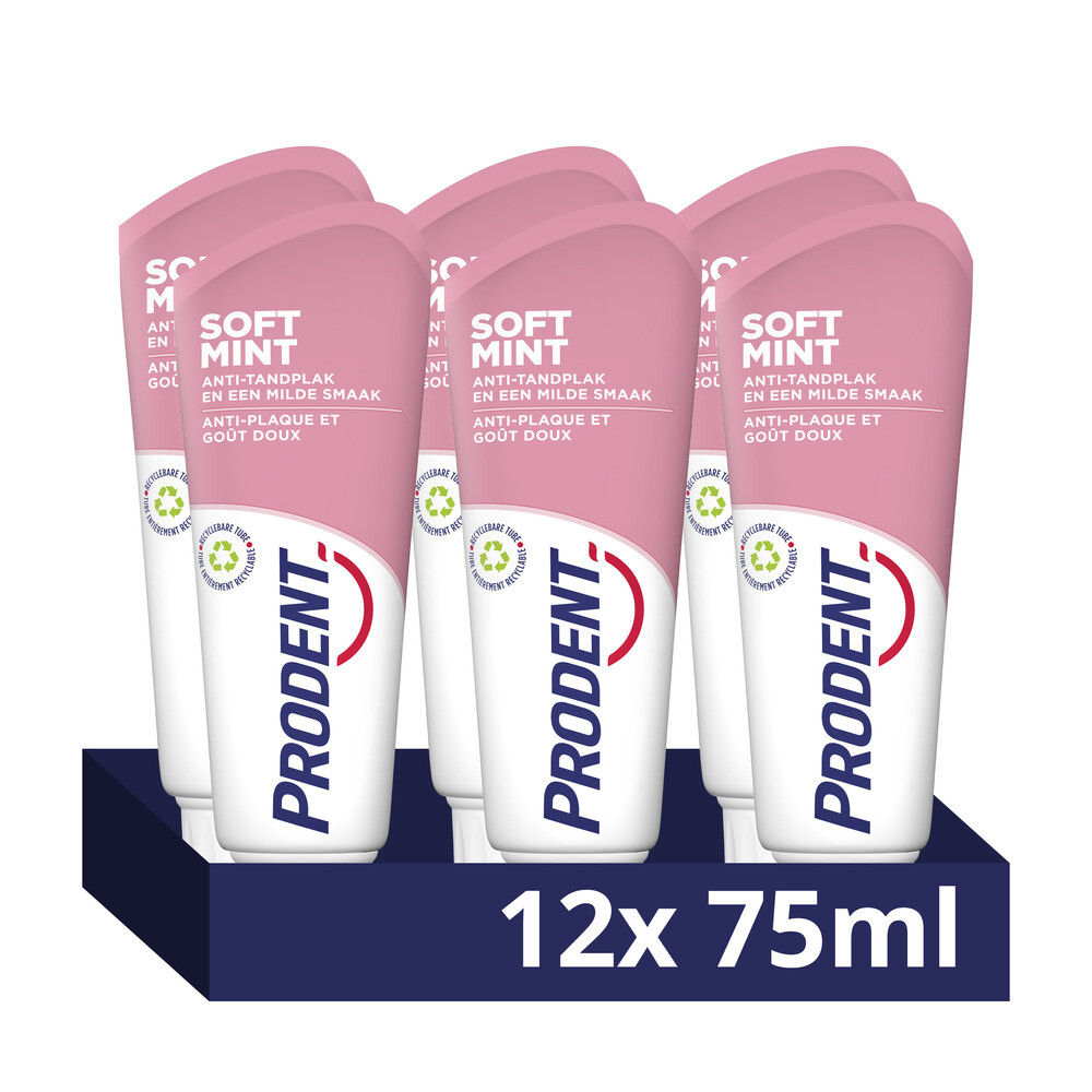 12x Prodent Tandpasta Soft Mint 75 ml