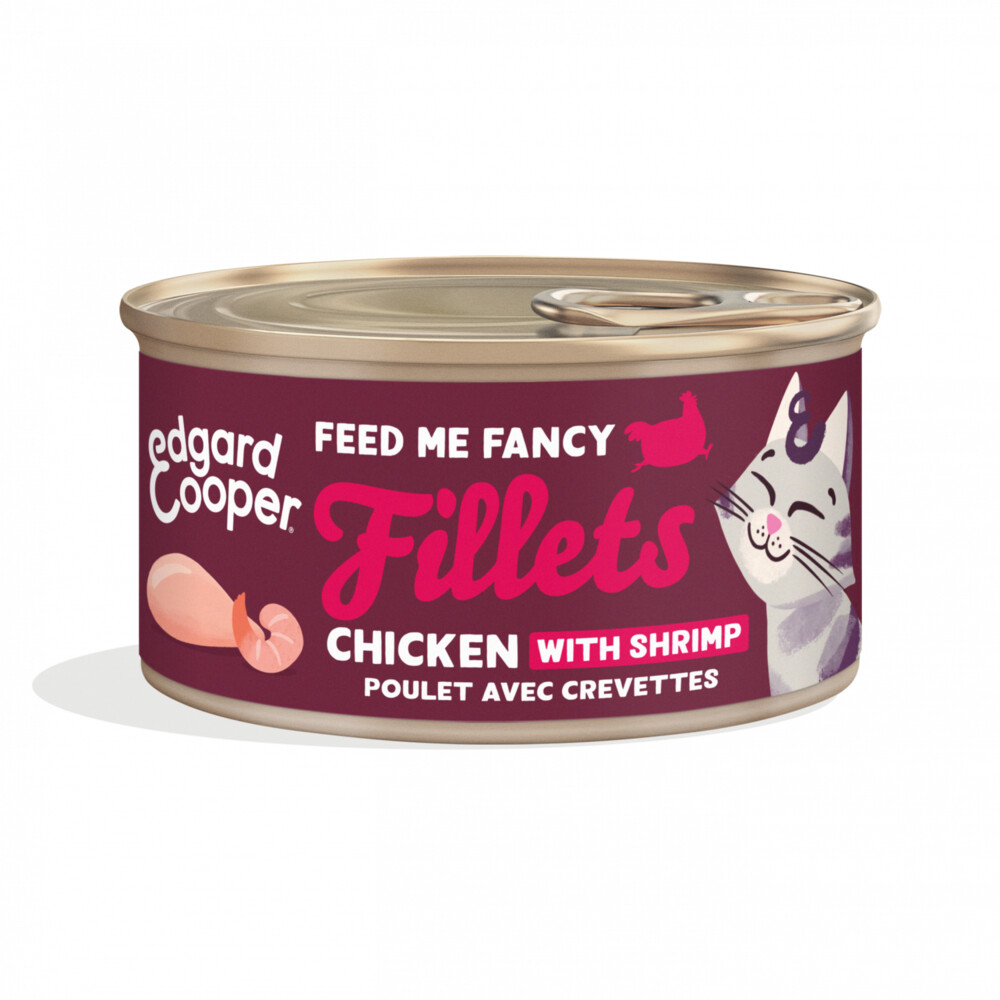 Edgard&Cooper Kattenvoer Fillets Kip&Garnaal 70 gr