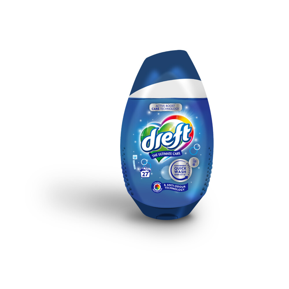 2+2 gratis: Dreft Quick Wash Blue Anti Odor 972 ml